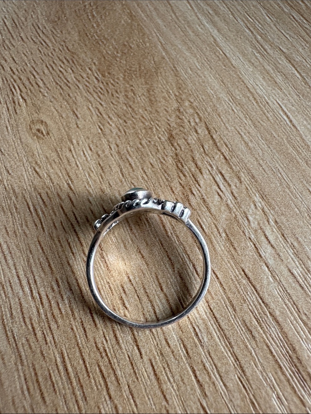 Genuine Turquoise 925 Sterling Silver Ring - Size 7 - Picture 5 of 8